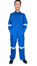 Load image into Gallery viewer, 100% Cotton Coverall for welder worker,double layler sleeve