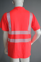 Load image into Gallery viewer, Hi Viz High Visibility V-Neck Short Sleeve Safety T-Shirt Reflective