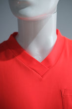 Load image into Gallery viewer, Hi Viz High Visibility V-Neck Short Sleeve Safety T-Shirt Reflective