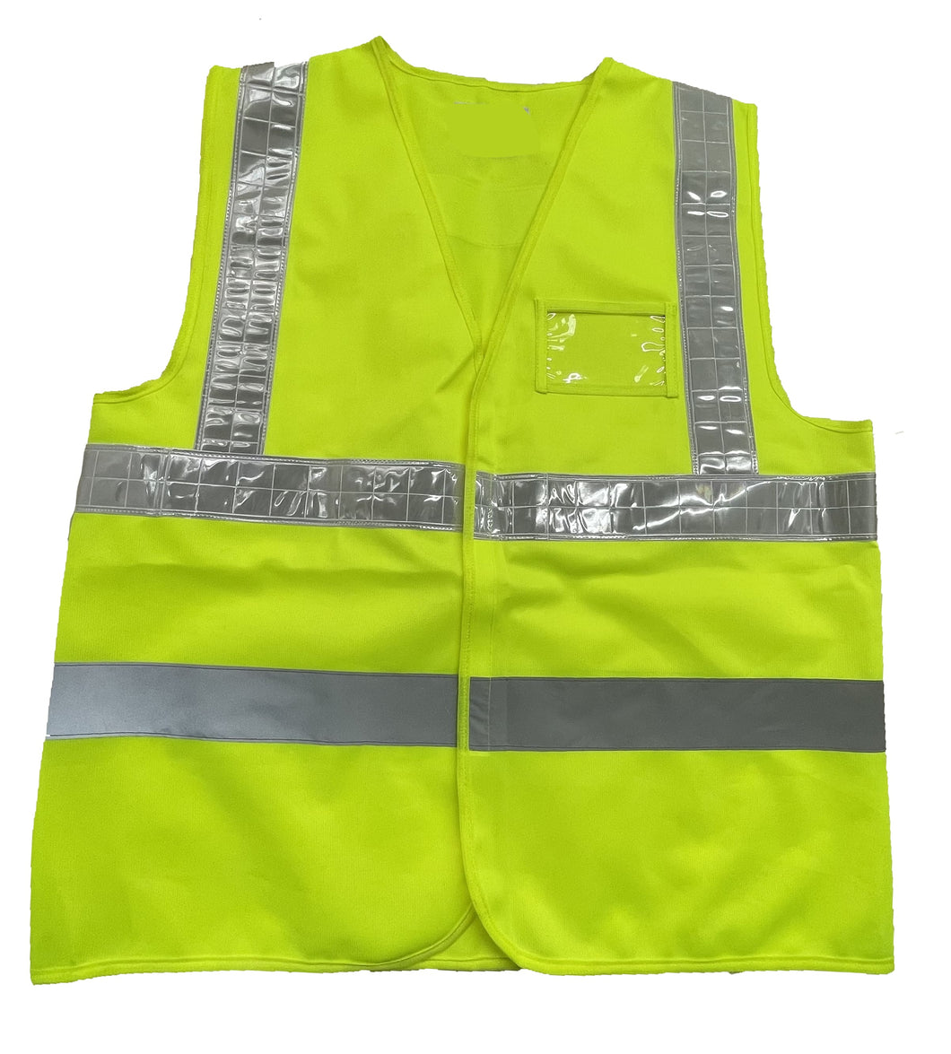 Green Hi-Viz Safety Vest(with ID pocket)