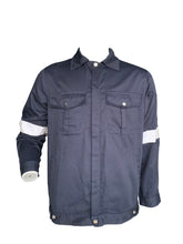 Load image into Gallery viewer, Pre-Shrunk Cotton Jacket (Navy Blue)
