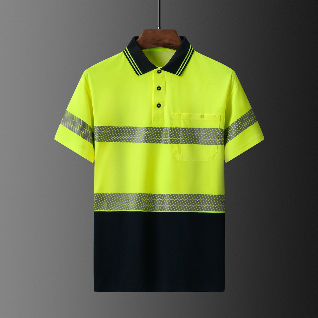 2 Tones Short Sleeve Polo