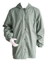 Load image into Gallery viewer, Men&#39;s Engram PVC Waterproof Hooded Rain Jacket
