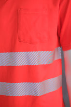 Load image into Gallery viewer, Hi Viz High Visibility V-Neck Short Sleeve Safety T-Shirt Reflective
