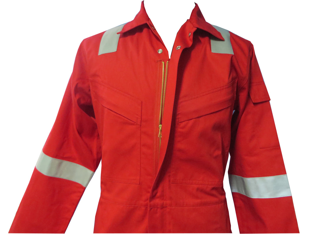 Pyrovatex flame retardant treatment Reflective Cotton Coverall