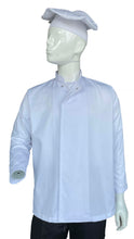 Load image into Gallery viewer, Long Sleeve chef coat with stud button
