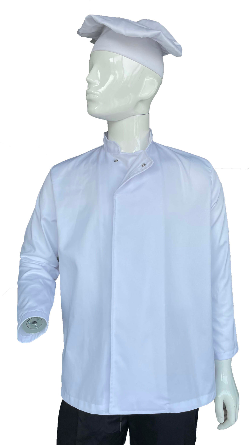 Long Sleeve chef coat with stud button