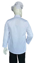 Load image into Gallery viewer, Long Sleeve chef coat with stud button
