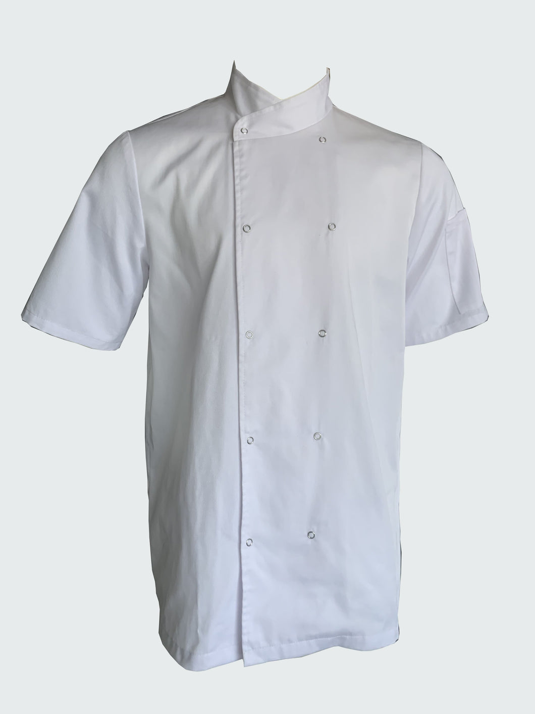 Short Sleeve chef coat with stud button