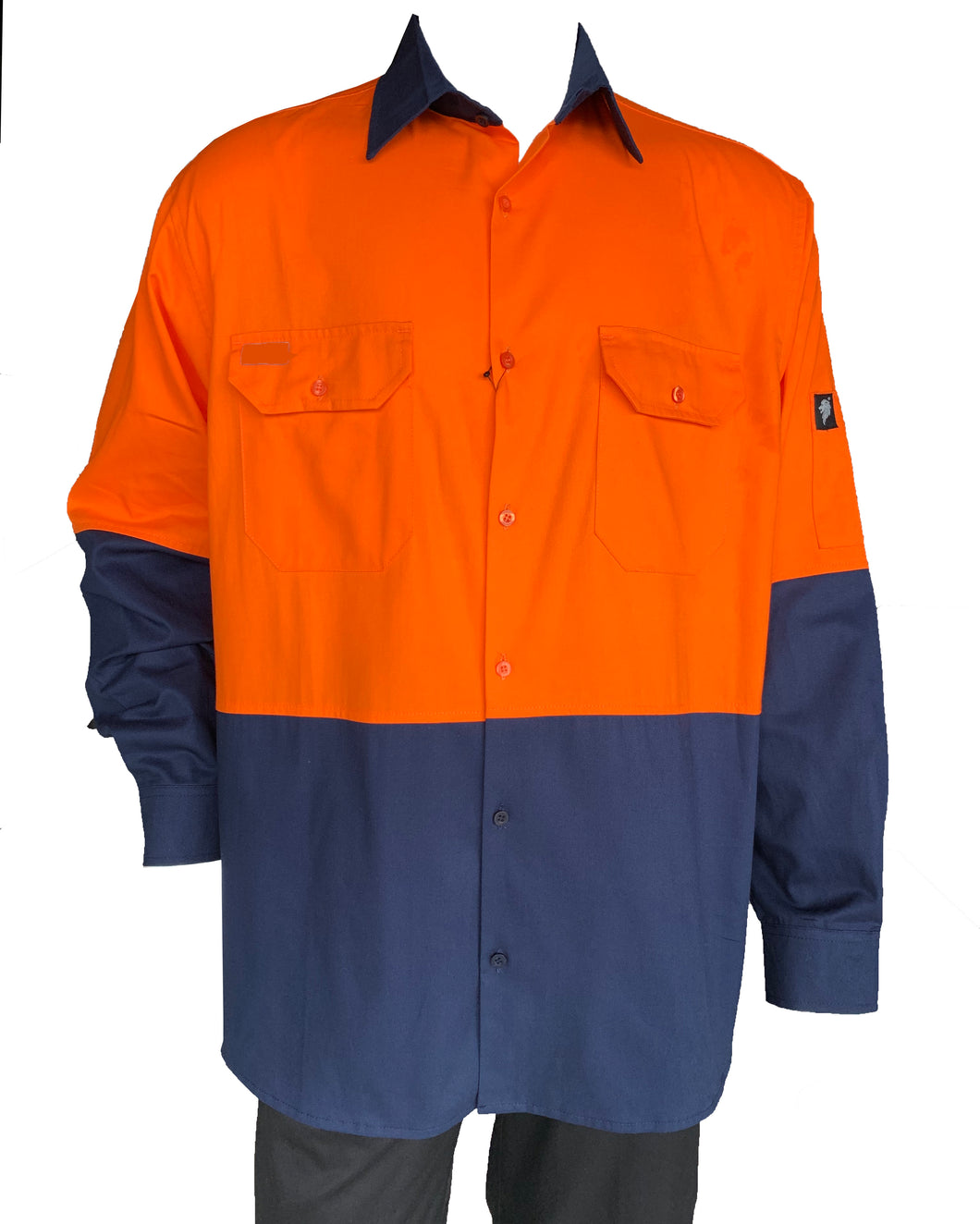 HiVis 2 Tone Cool-Breeze Cotton Shirt – Long sleeve