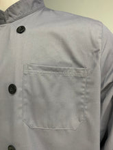 Load image into Gallery viewer, Grey Double Button Chef Coat
