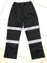 Load image into Gallery viewer, Reflective baggy fit  T/C safety pants with knee pocket
