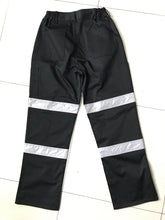 Load image into Gallery viewer, Reflective baggy fit  T/C safety pants with knee pocket
